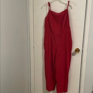 Elegant Red Women's Jumpsuit